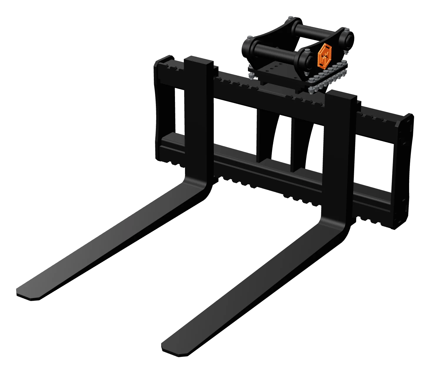 Garfo pallet para escavadeira e mini escavadeira MK Engenharia