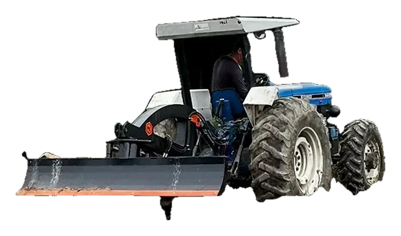 Lâmina traseira hidráulica para trator agrícola MK Engenharia