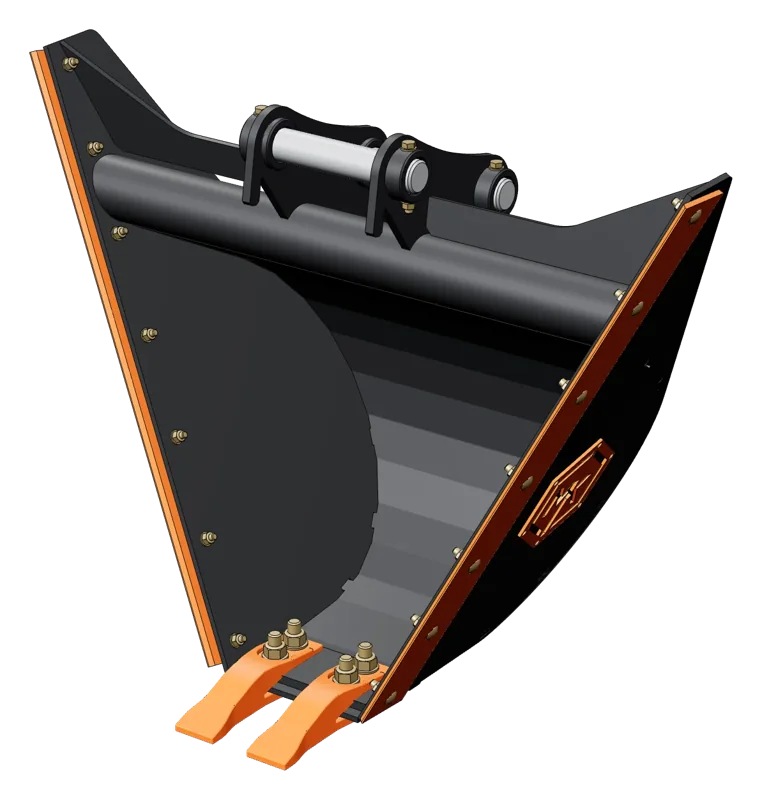Concha trapezoidal para mini escavadeira MK Engenharia