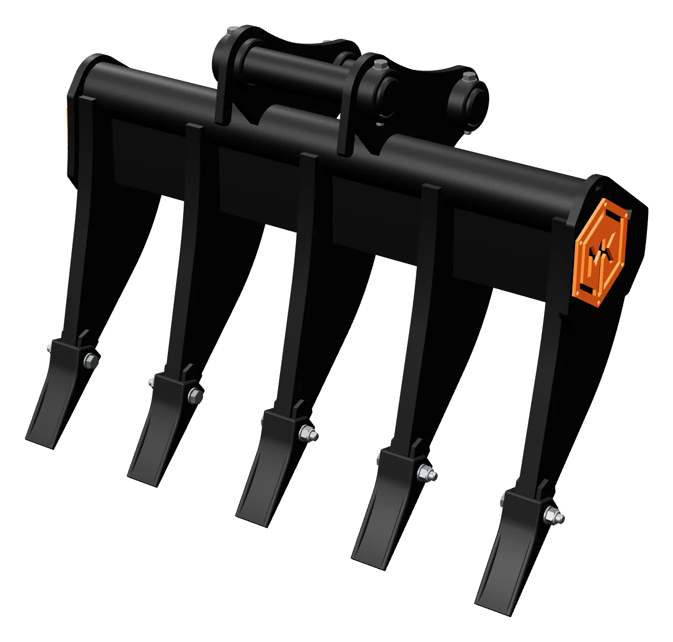 Enleirador para escavadeira e mini escavadeira MK Engenharia